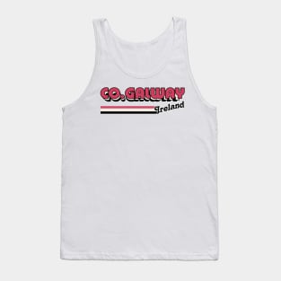 County Galway / Retro Style Irish County Design Tank Top